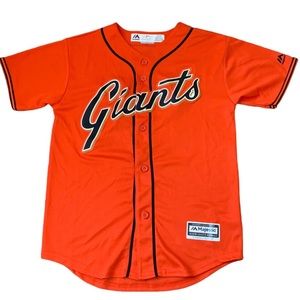 SAN FRANCISCO GIANTS Posey 28 Majestic MLB Baseball Jersey Youth SZ Medium 10/12